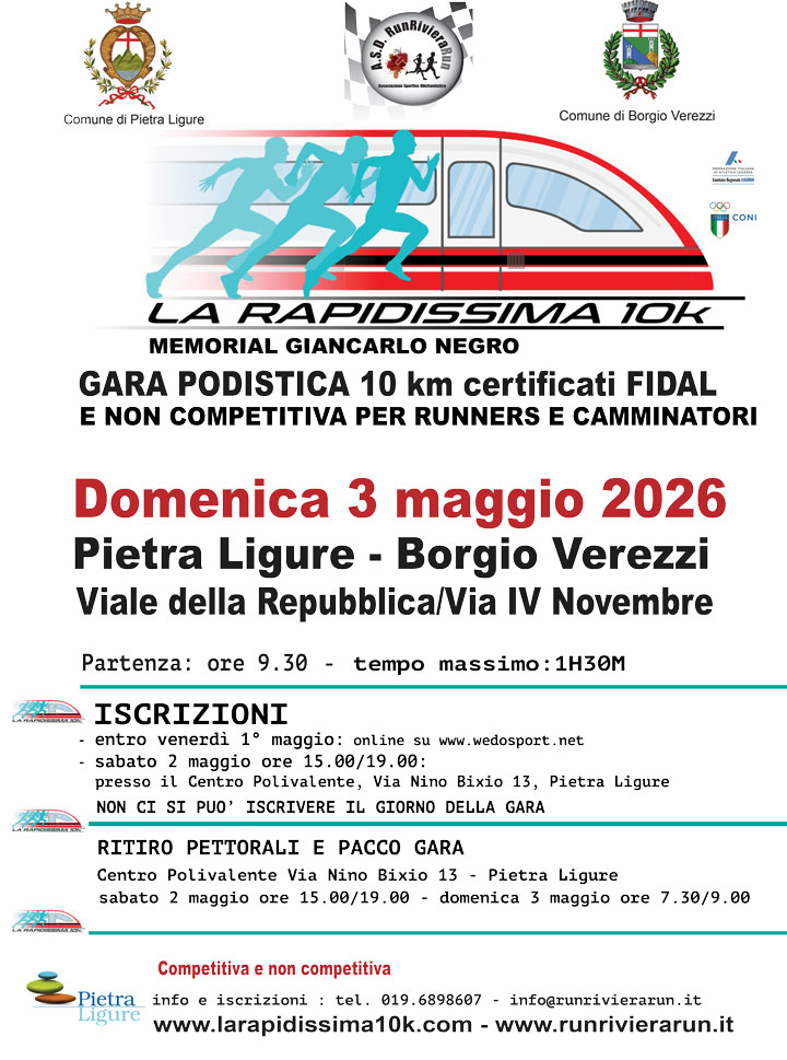 La Rapidissima 10k Memorial Giancarlo Negro