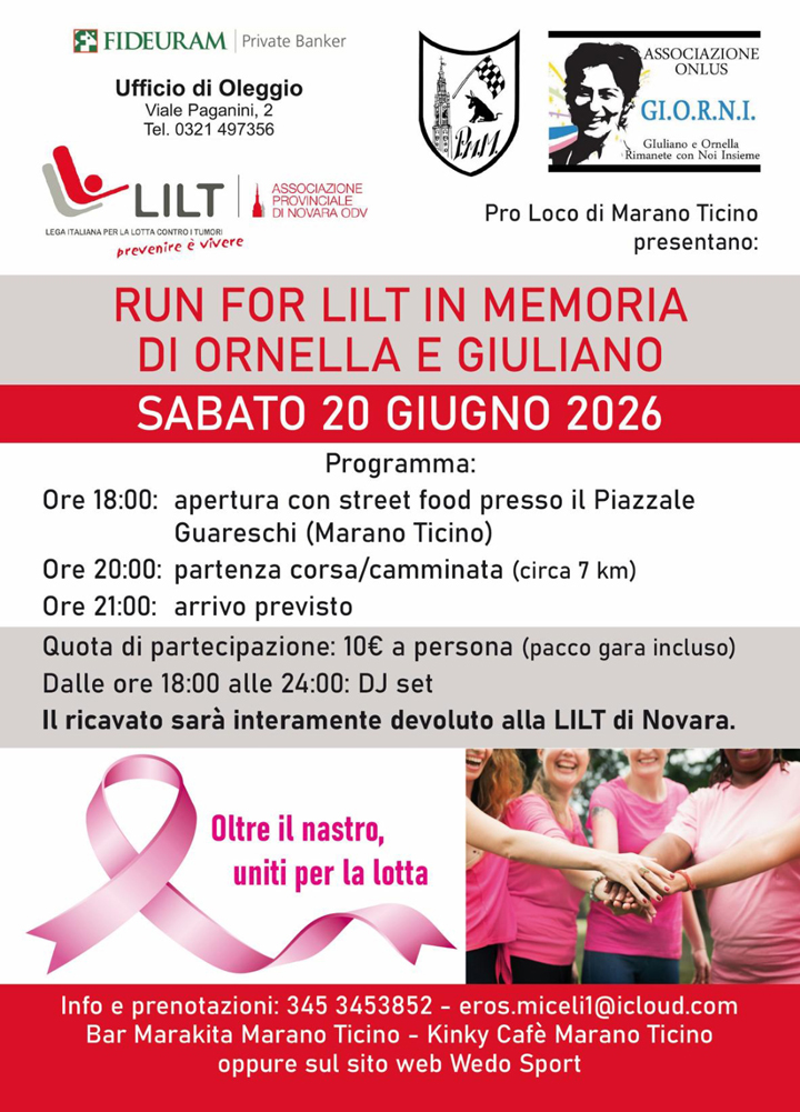 Run for Lilt - Marano Ticino